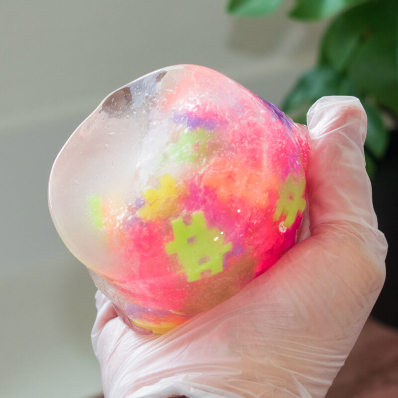 coated clear slime