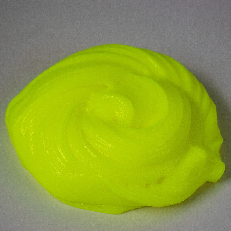 neon yellow color jelly slime
