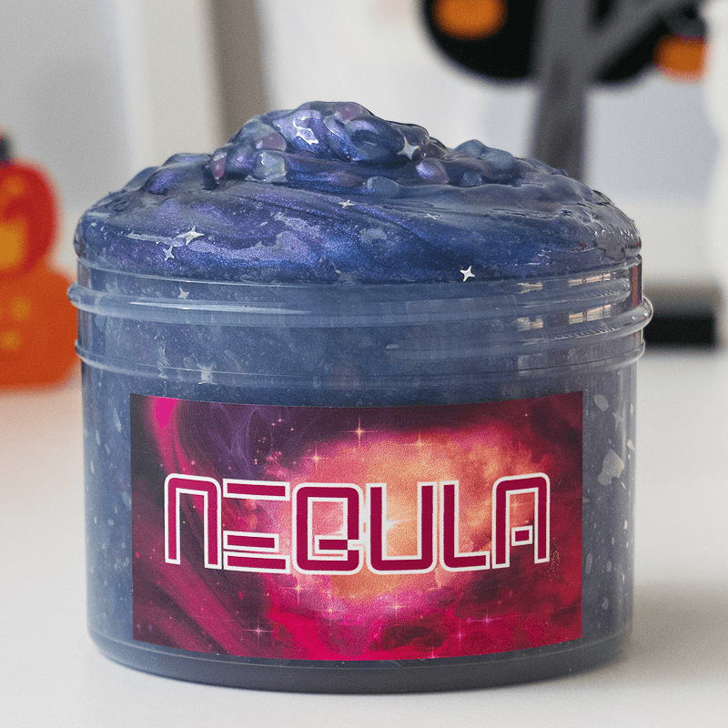 luminescent blue crunchy slime