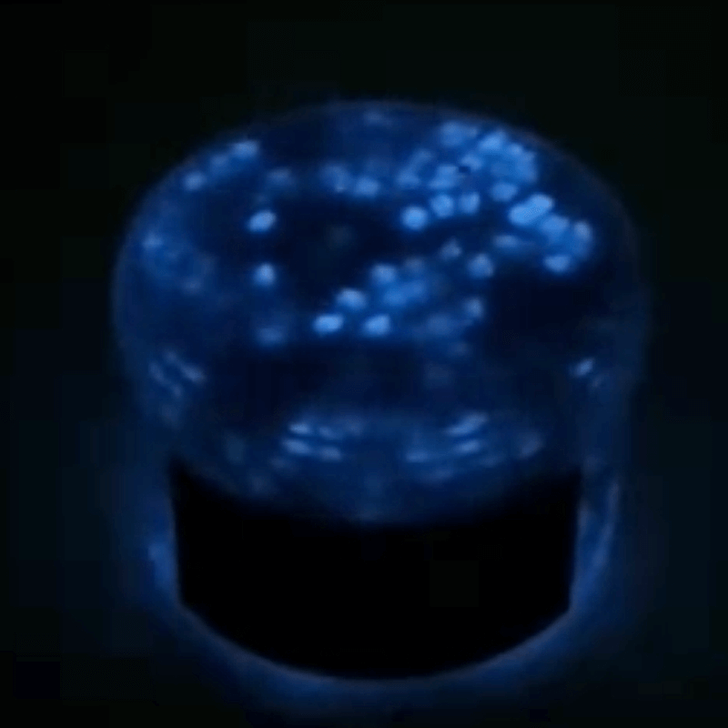 luminescent blue crunchy slime