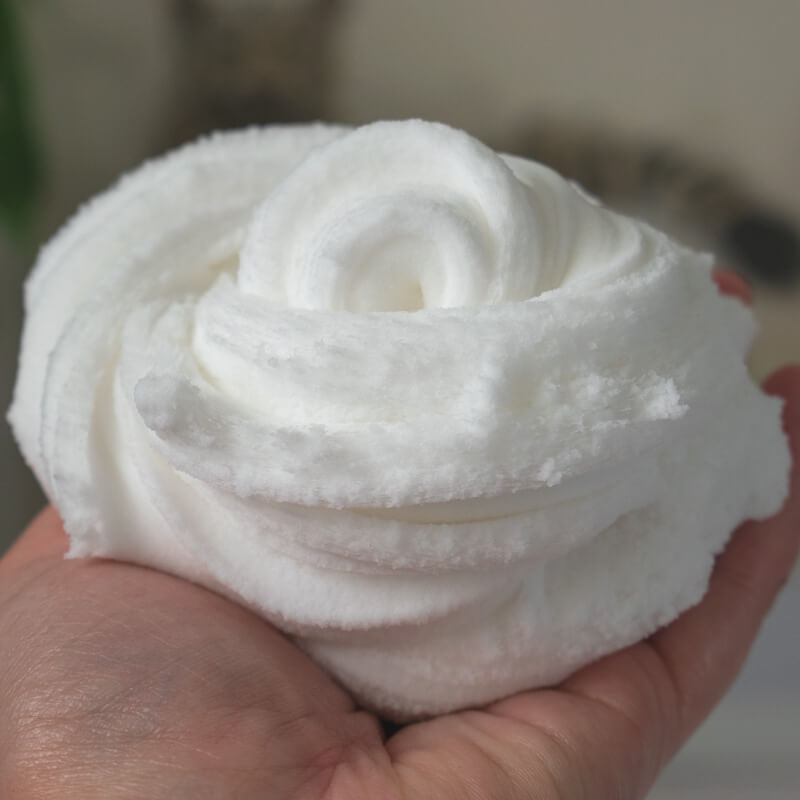 white cloud cream with gold foil