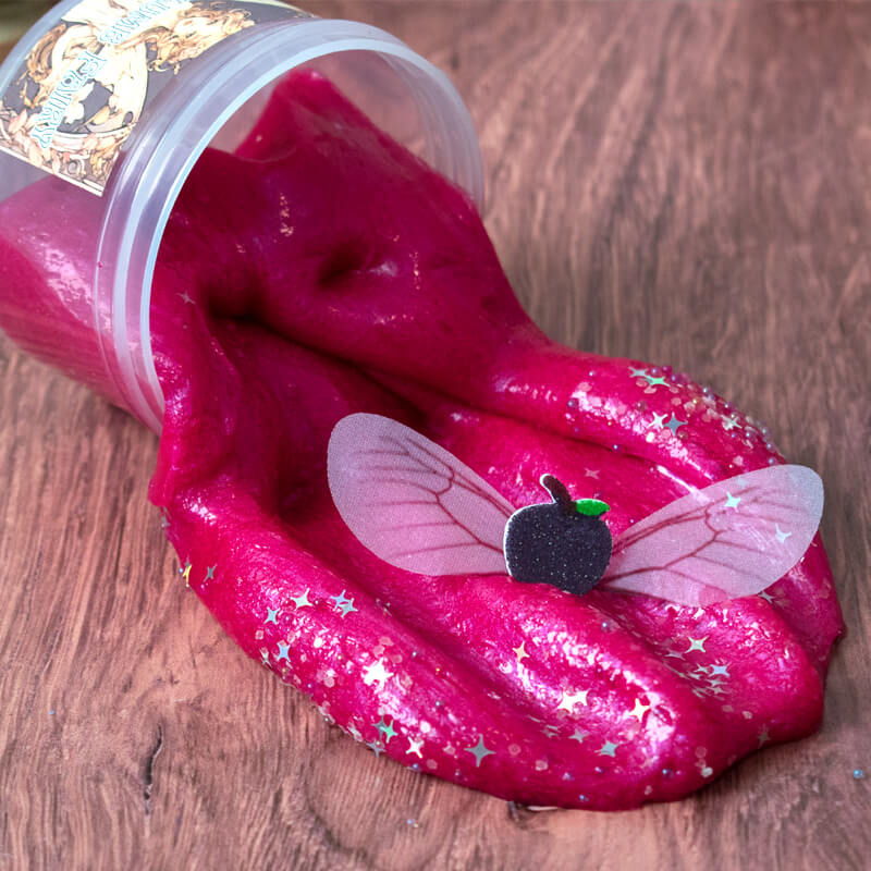 metallic plum color clear slime