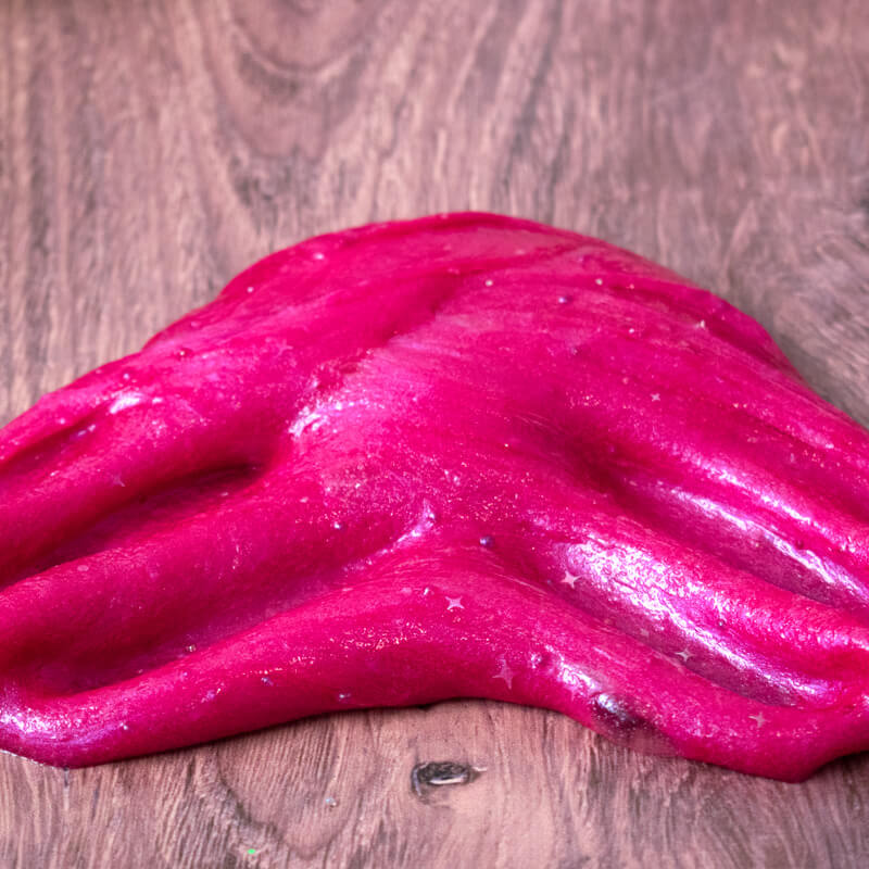 metallic plum color clear slime