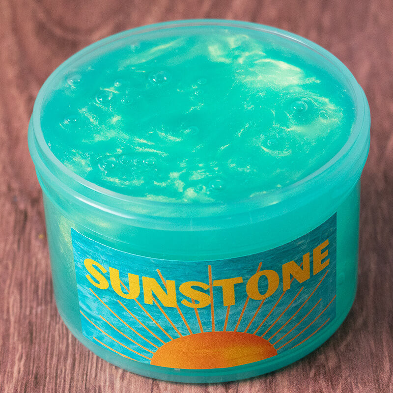 Light green coated clear slime