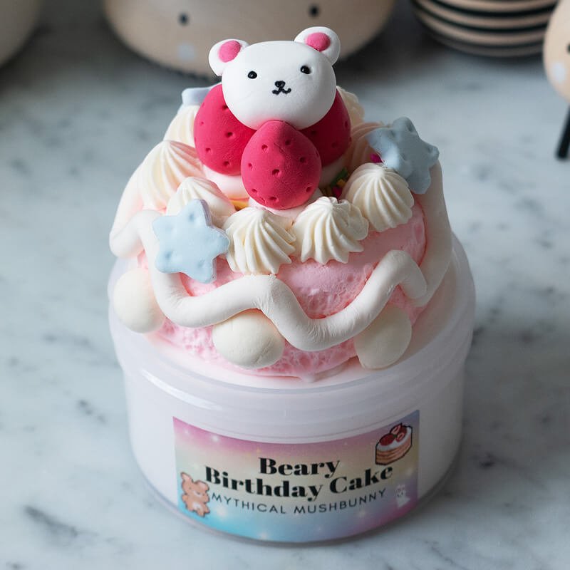 Beary Birthday Cake - Mythical Mushbunny Slimes