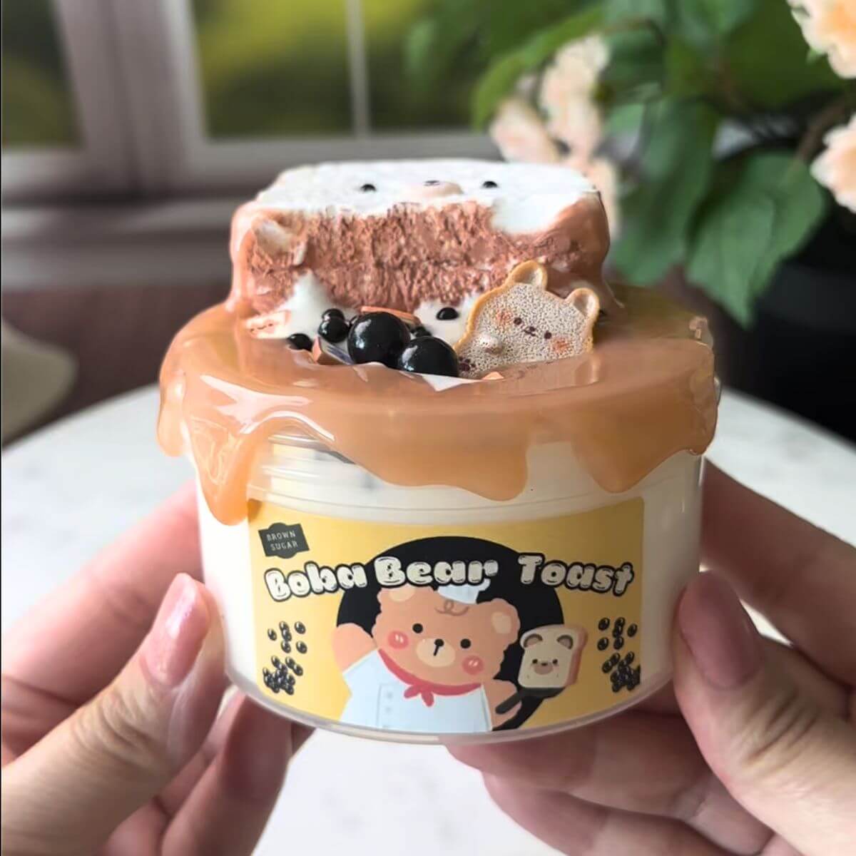 Boba Bear Toast DIY Slime Kit - Mythical Mushbunny Slimes