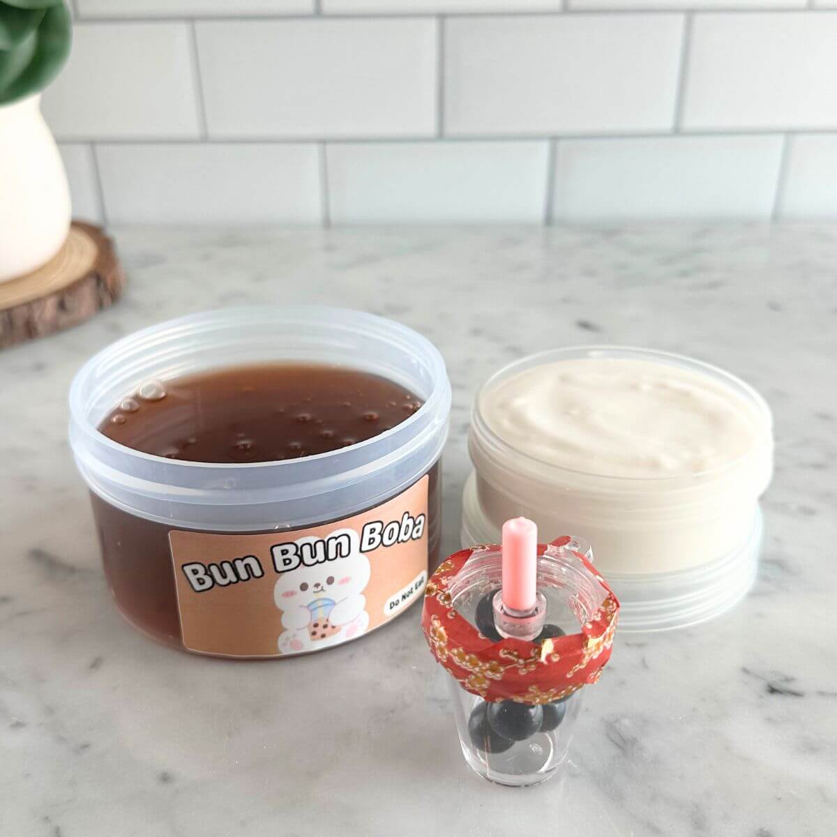 Bun Bun Boba Two Part Slime - Mythical Mushbunny Slimes