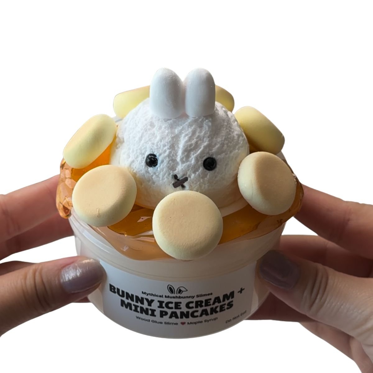 Bunny Ice Cream with Mini Pancakes | DIY Slime Kit - Mythical Mushbunny Slimes