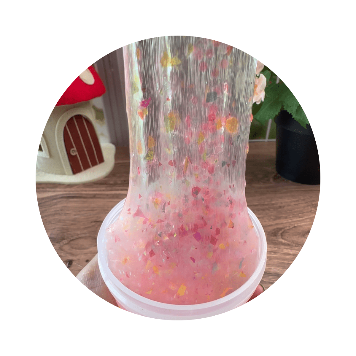 Chewing on a Dream Too Long | Clear Glitter Slime - Mythical Mushbunny Slimes