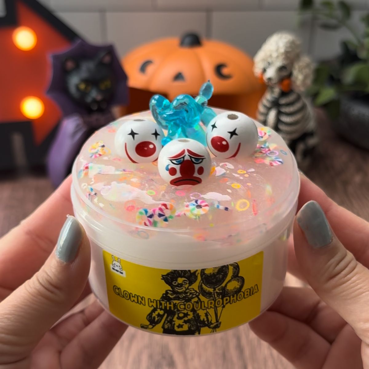 Clown with Coulrophobia | Two Part Slime Kit - Mythical Mushbunny Slimes
