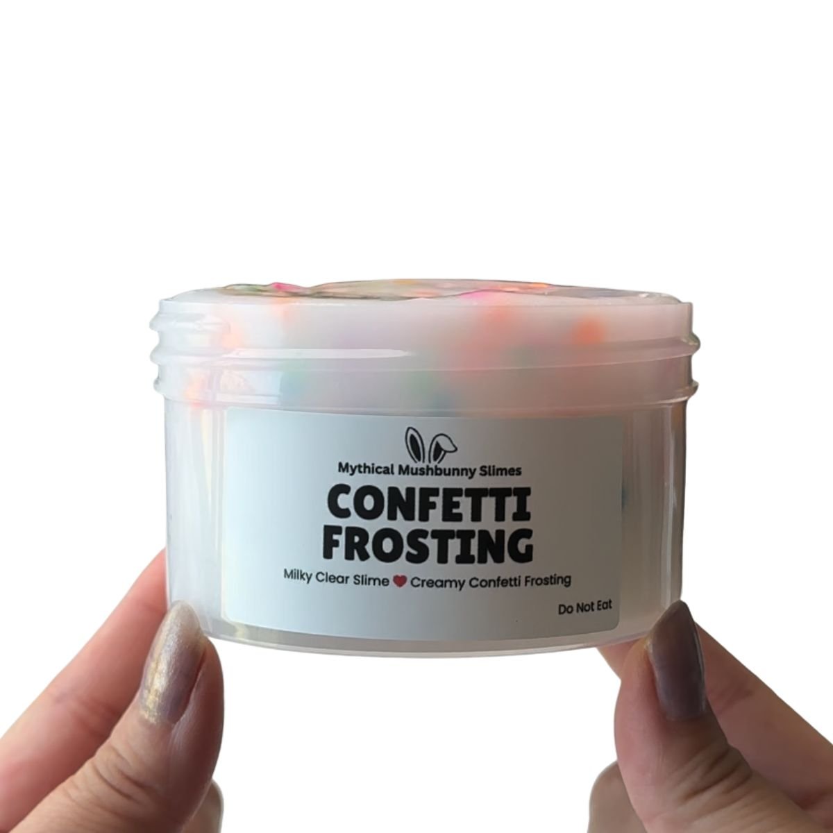Confetti Frosting | Milky Clear Slime - Mythical Mushbunny Slimes