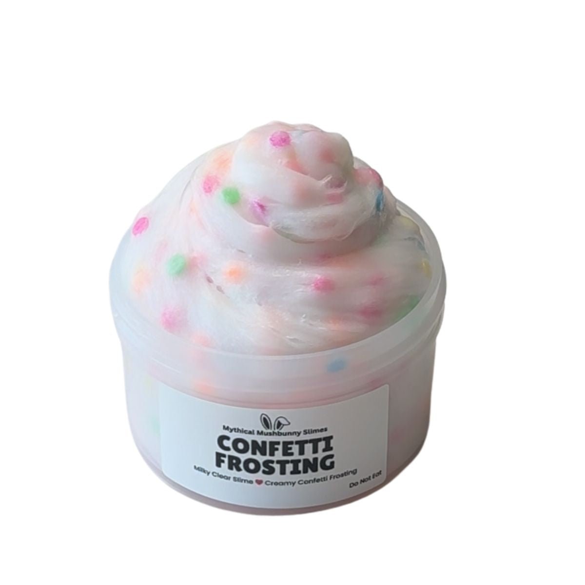 Confetti Frosting | Milky Clear Slime - Mythical Mushbunny Slimes