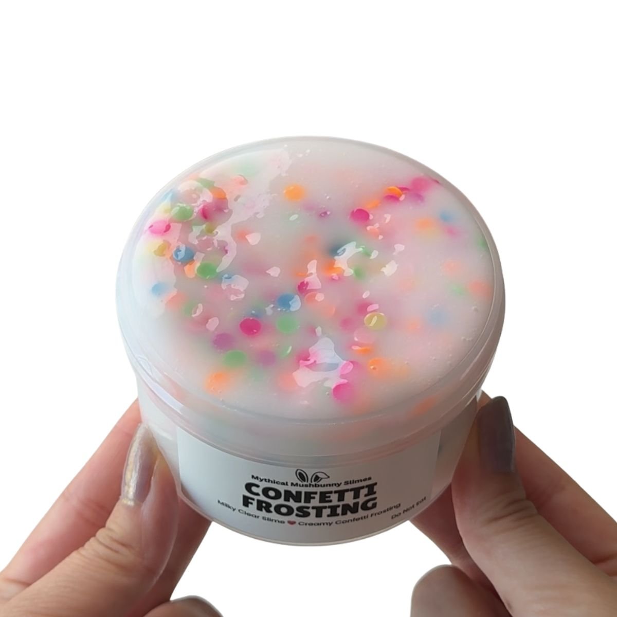 Confetti Frosting | Milky Clear Slime - Mythical Mushbunny Slimes