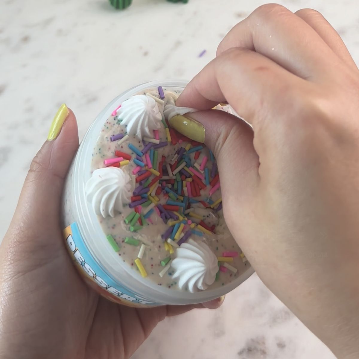 Dessert Desert Wood Glue Slime - Mythical Mushbunny Slimes