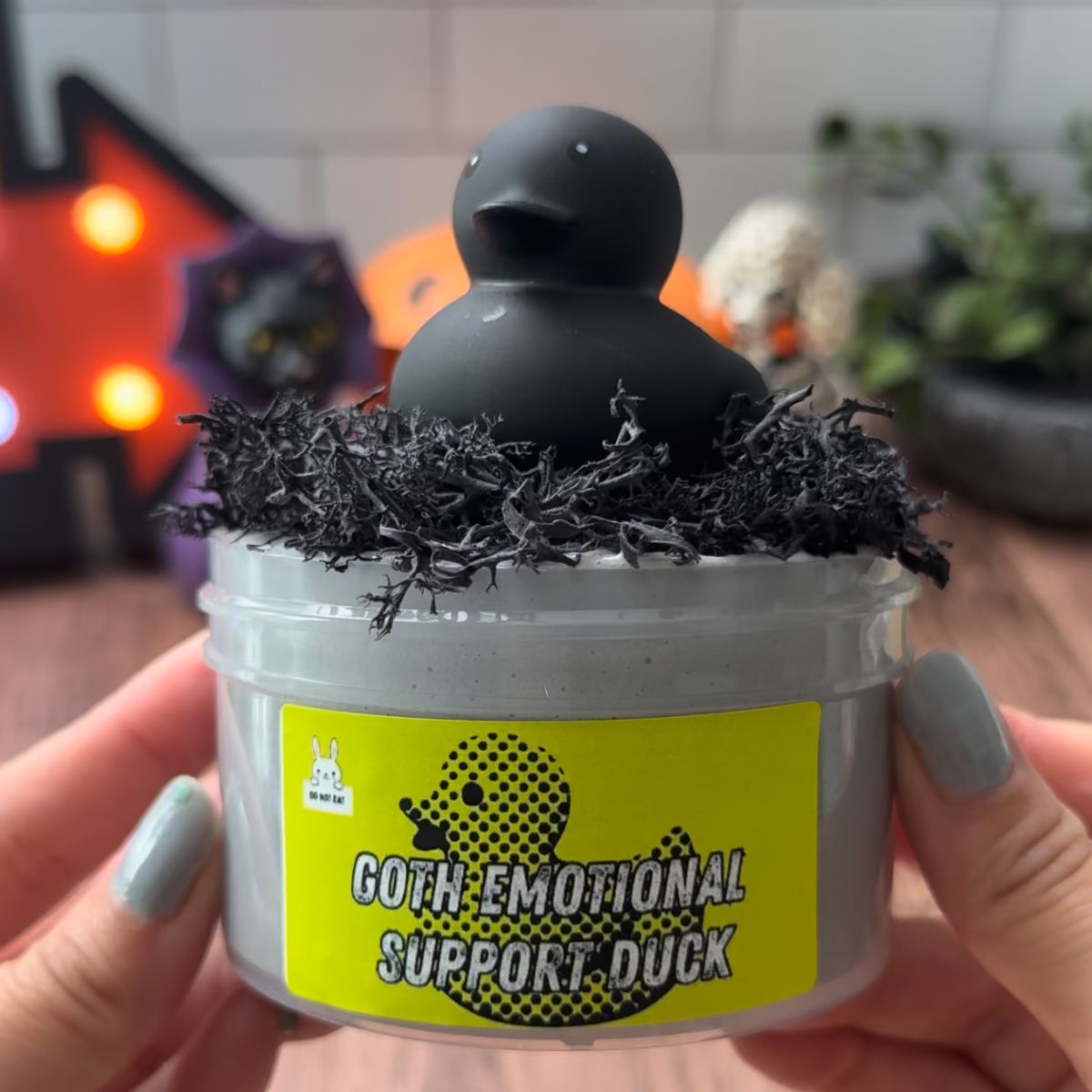 Goth Emotional Support Duck - Mythical Mushbunny Slimes