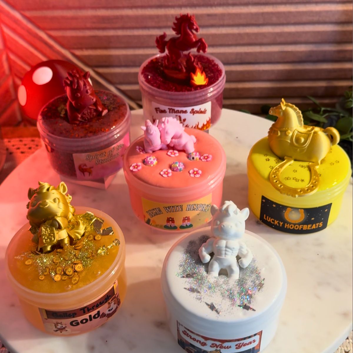 Lunar New Year Bundle - 9 oz - Mythical Mushbunny Slimes