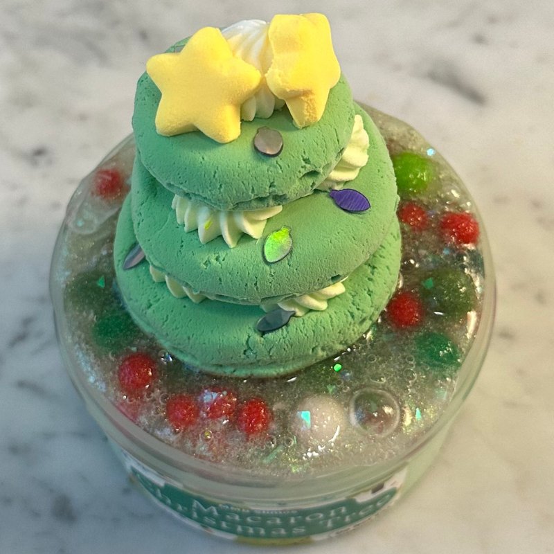Macron Christmas Tree DIY Slime Kit - Mythical Mushbunny Slimes