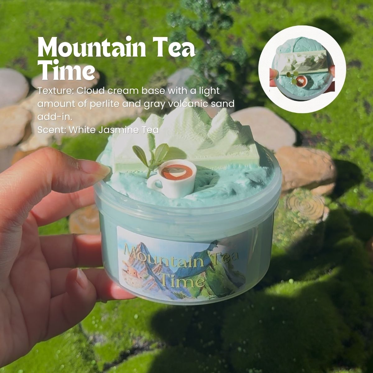 Mountain Tea Timeout | Cloud Cream Sand Slime - Mythical Mushbunny Slimes