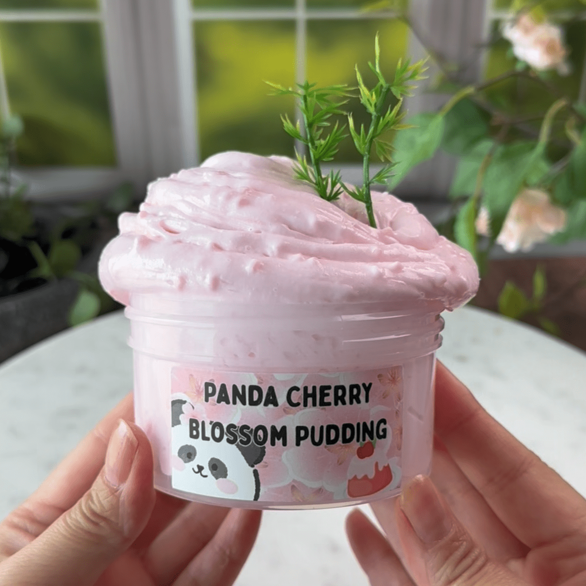 Panda Cherry Blossom Pudding DIY Slime Kit - Mythical Mushbunny Slimes