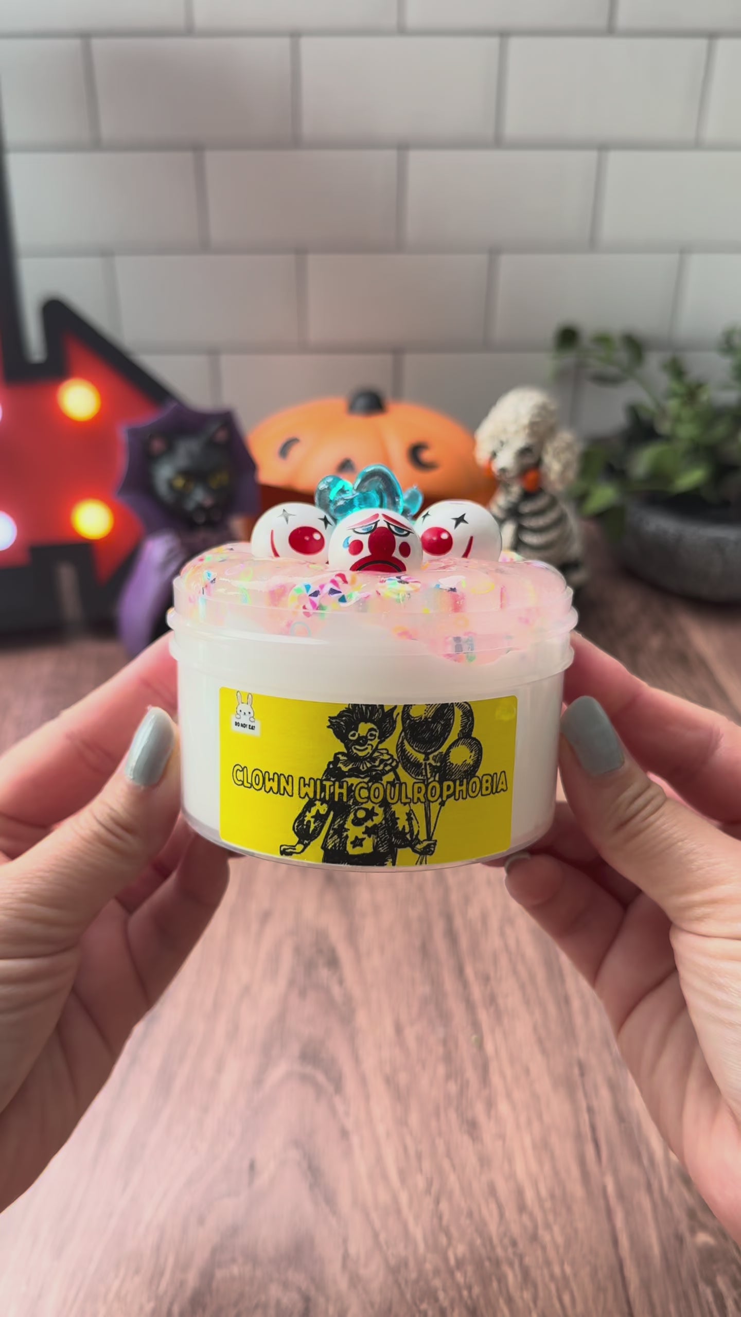 Clown with Coulrophobia | Two Part Slime Kit