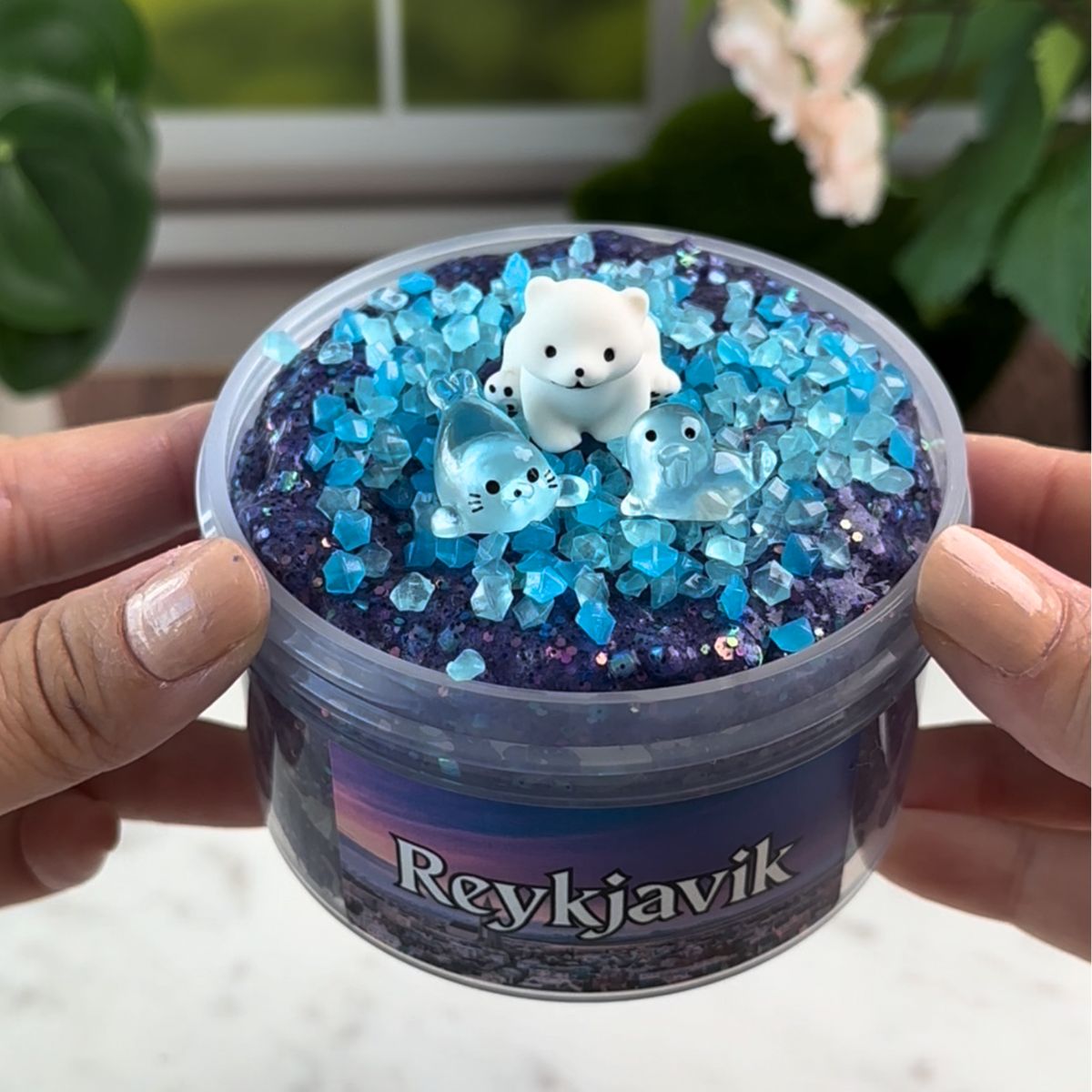 Reykjavík Slime | Bingsu + Lava Rocks - Mythical Mushbunny Slimes