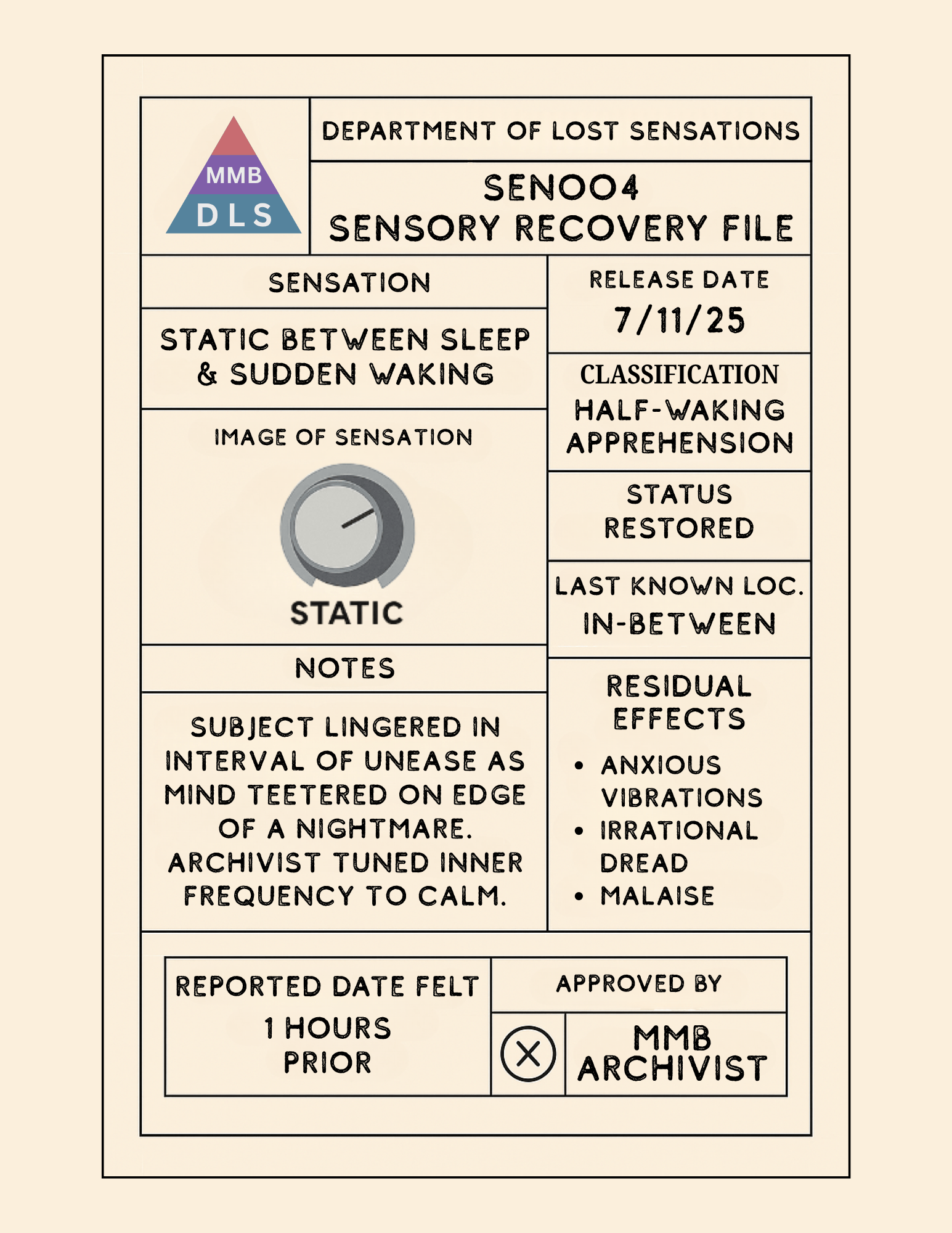 Static Between Sleep & Sudden Waking | Clear Slime - Mythical Mushbunny Slimes