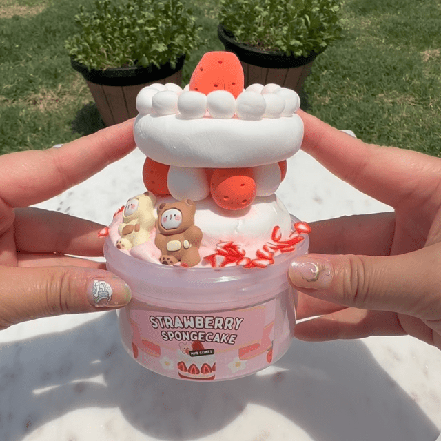 Strawberry Spongecake DIY Slime Kit - Mythical Mushbunny Slimes