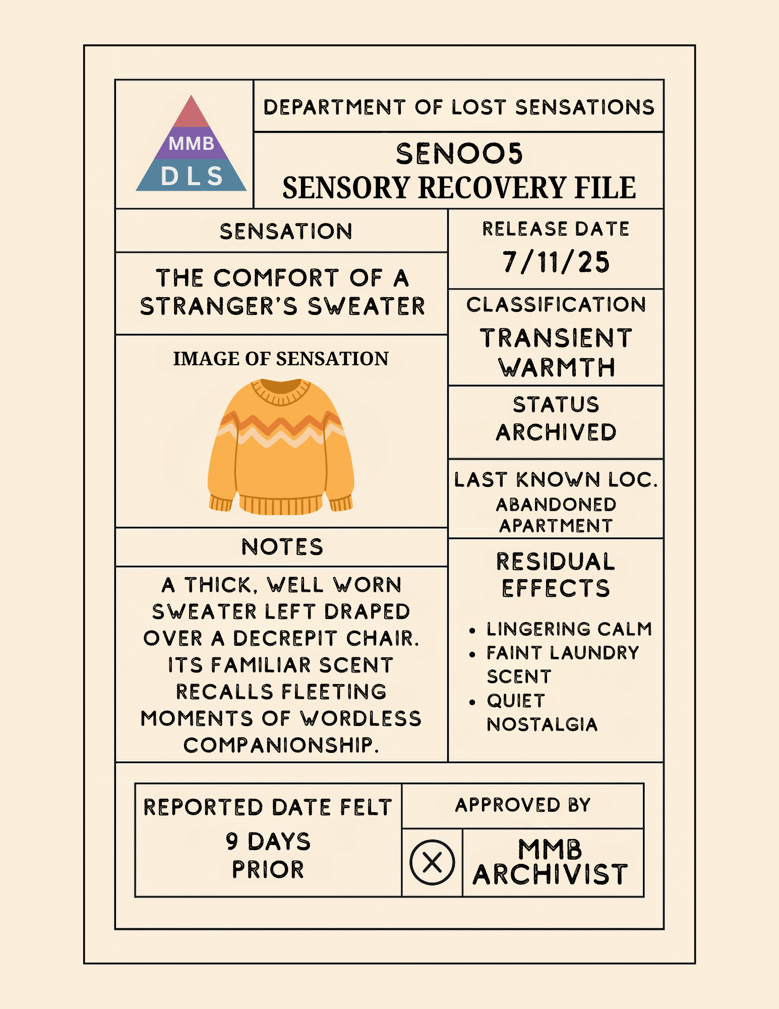 The Comfort of a Stranger&