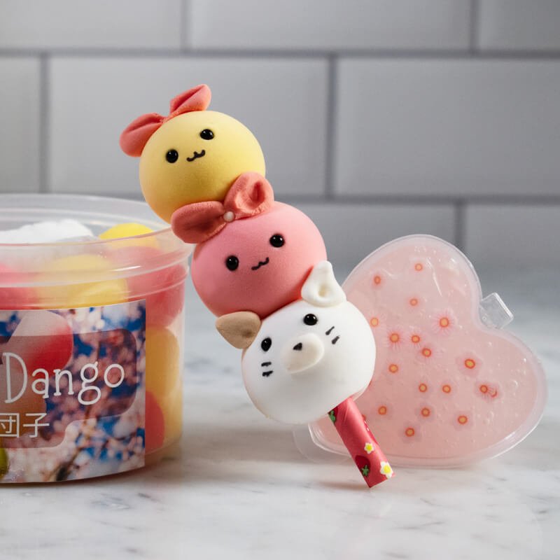 Sakura Dango | Tri Color Cloud Cream Slime - Mythical Mushbunny Slimes