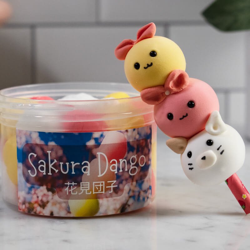 Sakura Dango | Tri Color Cloud Cream Slime - Mythical Mushbunny Slimes