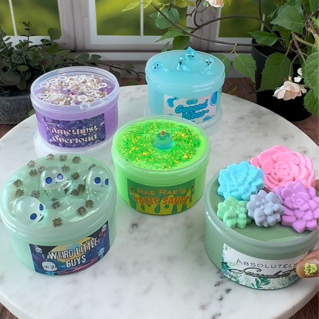 5 New Slimes Large Size Bundle - Mythical Mushbunny Slimes