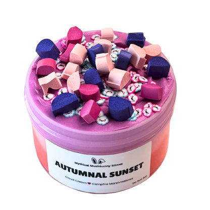 Autumnal Sunset | Tri Color Cloud Cream Slime