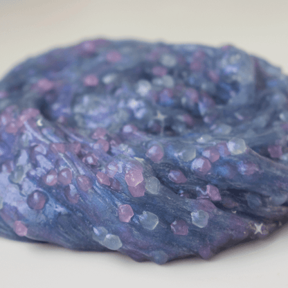luminescent blue crunchy slime