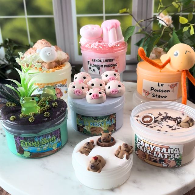 Animal Friends Slime Bundle (8oz) - Mythical Mushbunny Slimes