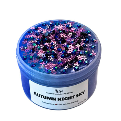 Autumn Night Sky | Tri Color Clear Slime - Mythical Mushbunny Slimes