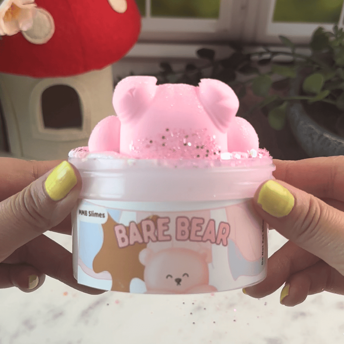 Bare Bear Pink DIY Slime Kit - Mythical Mushbunny Slimes