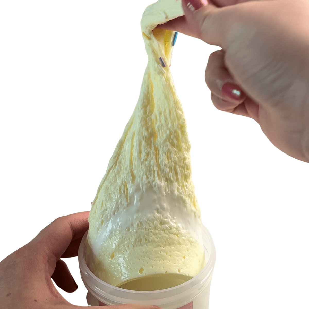 Birthday Cake Snow Fizz Slime - Mythical Mushbunny Slimes