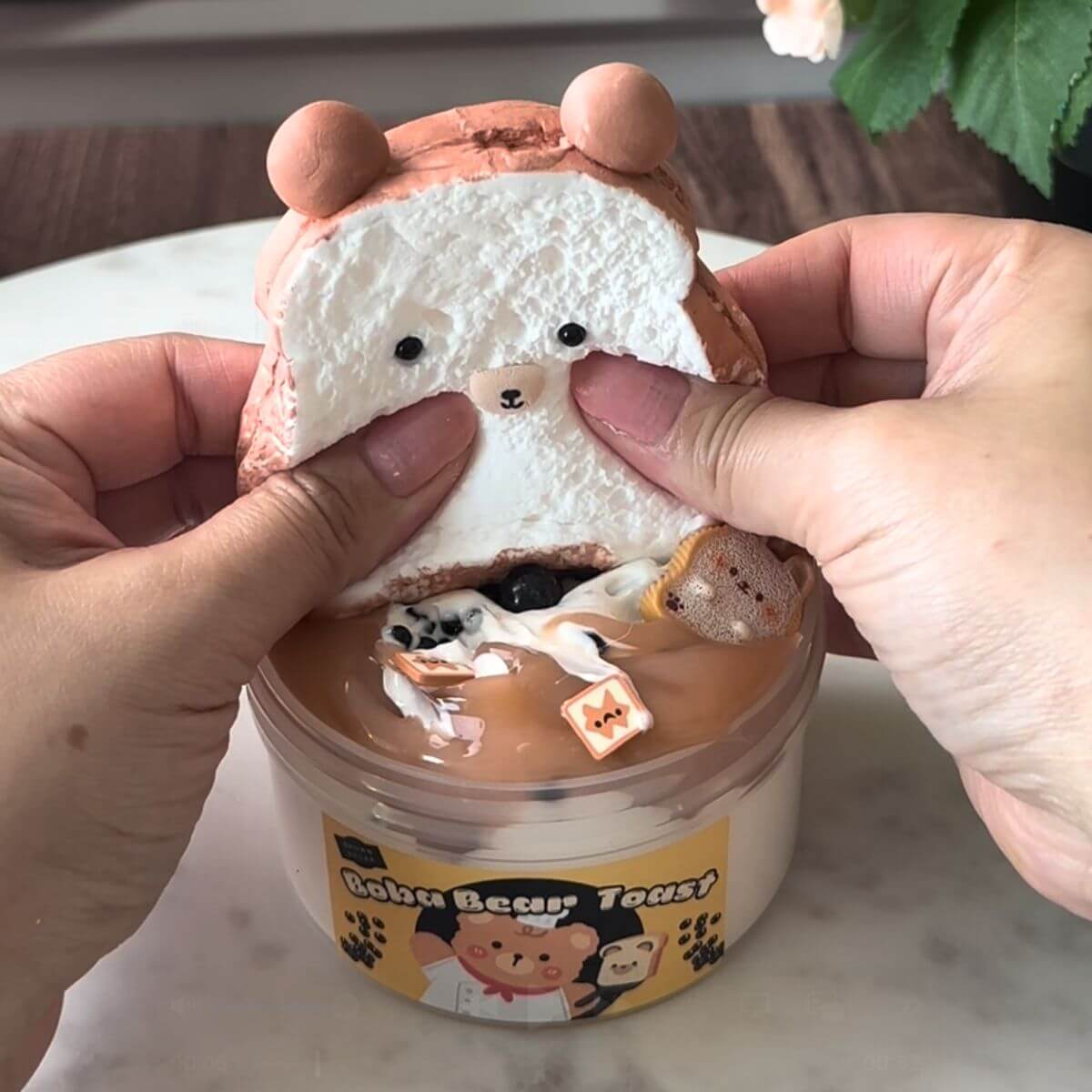Boba Bear Toast DIY Slime Kit - Mythical Mushbunny Slimes