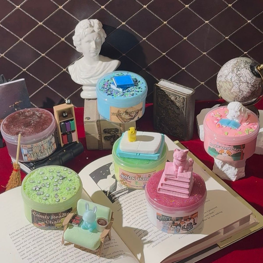 Book Nook Collection Bundle (9oz) - Mythical Mushbunny Slimes