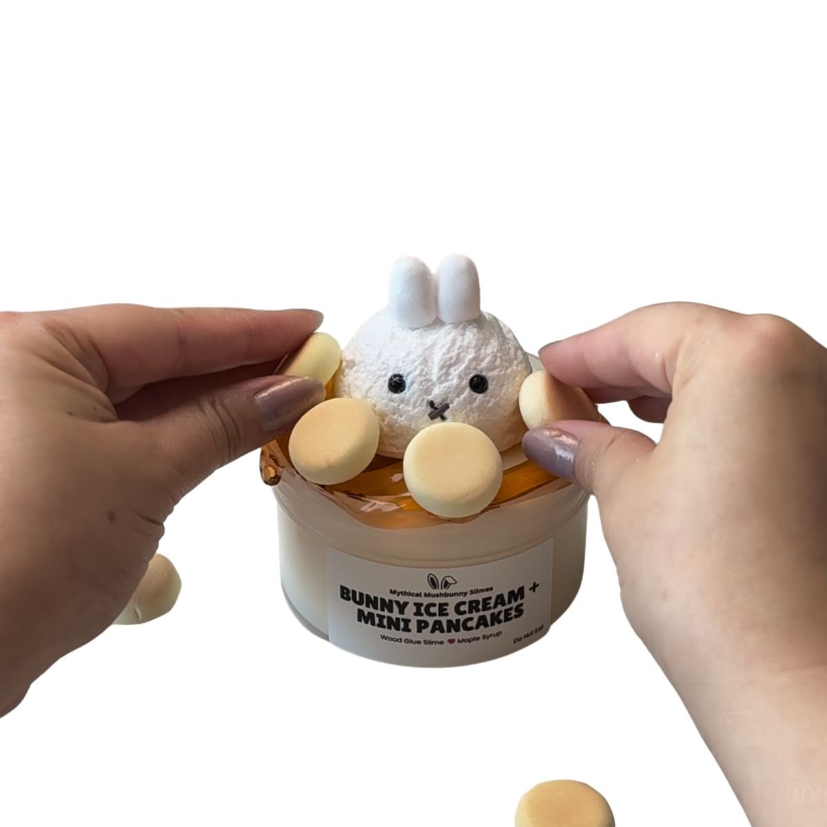 Bunny Ice Cream with Mini Pancakes | DIY Slime Kit - Mythical Mushbunny Slimes