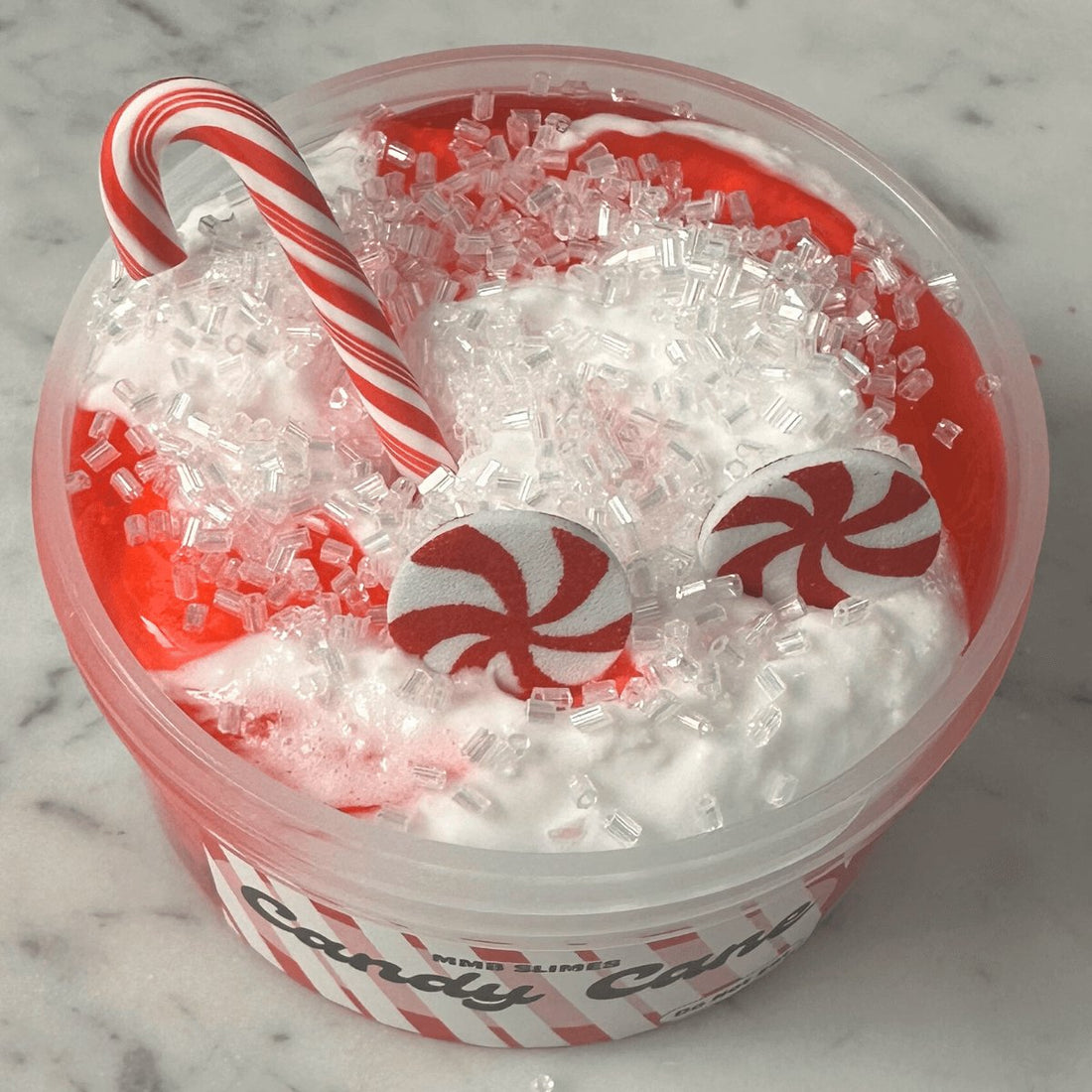 Candy Cane Two Part Slime Kit - Mythical Mushbunny Slimes