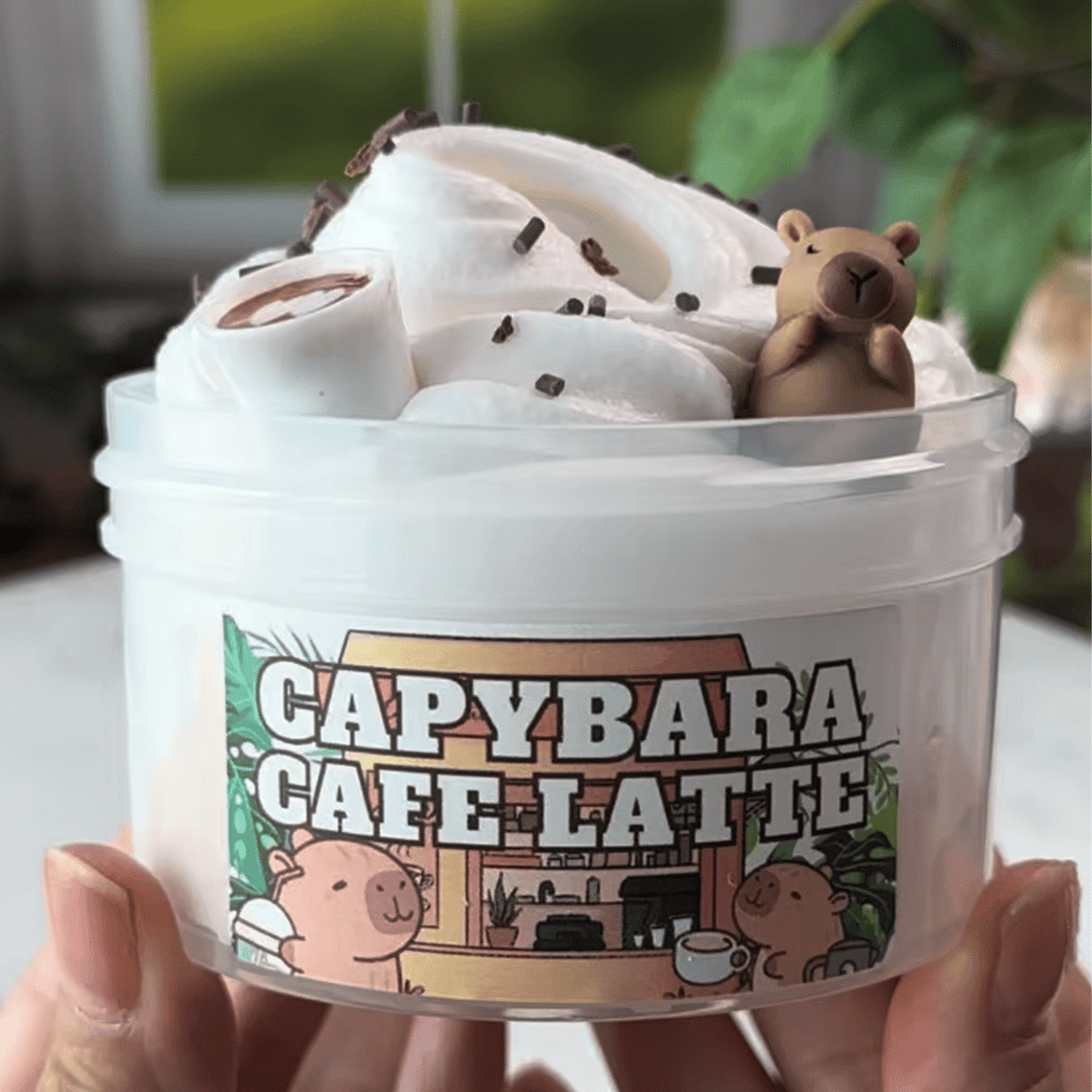 Capybara Cafe Latte DIY Slime Kit - Mythical Mushbunny Slimes