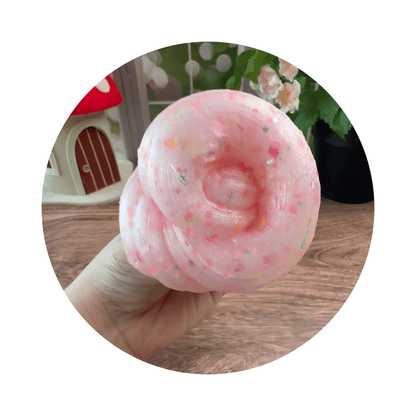 Chewing on a Dream Too Long | Clear Glitter Slime - Mythical Mushbunny Slimes