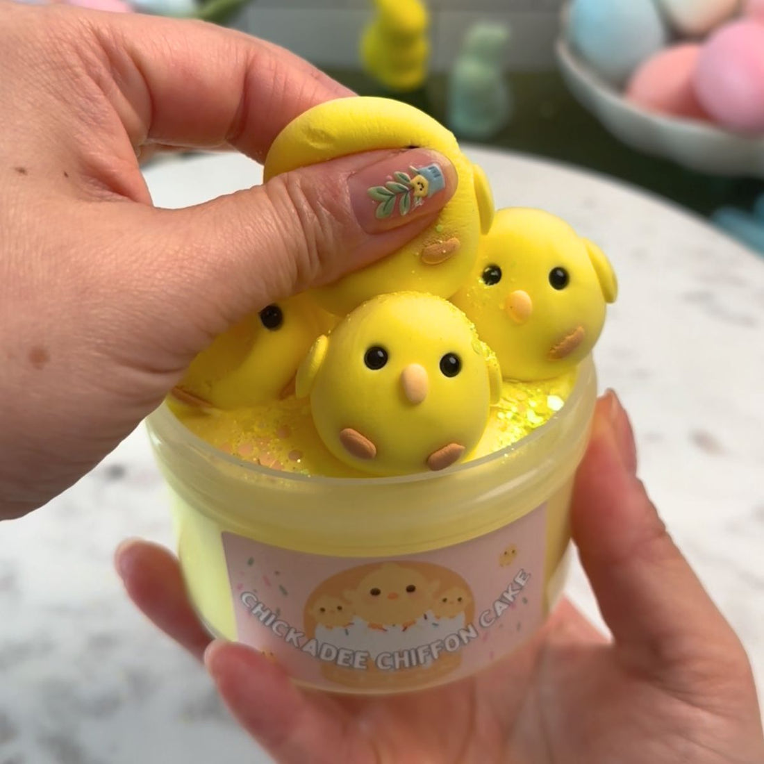 Chickadee Chiffon Cake DIY Slime Kit - Mythical Mushbunny Slimes