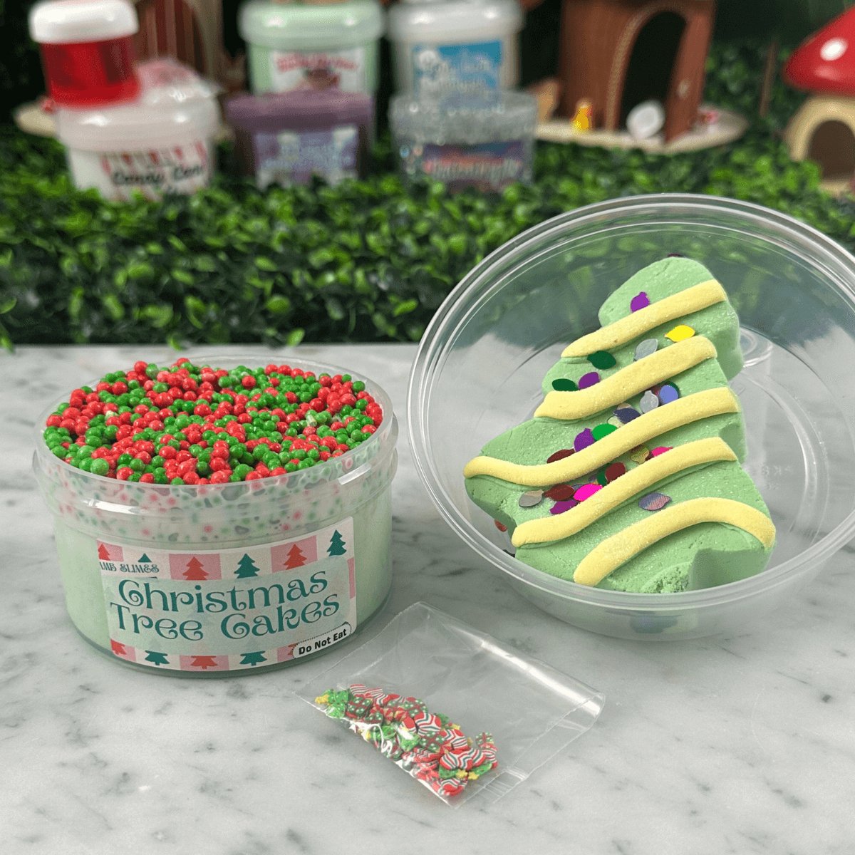 Christmas Tree Cakes DIY Slime Kit - Mythical Mushbunny Slimes