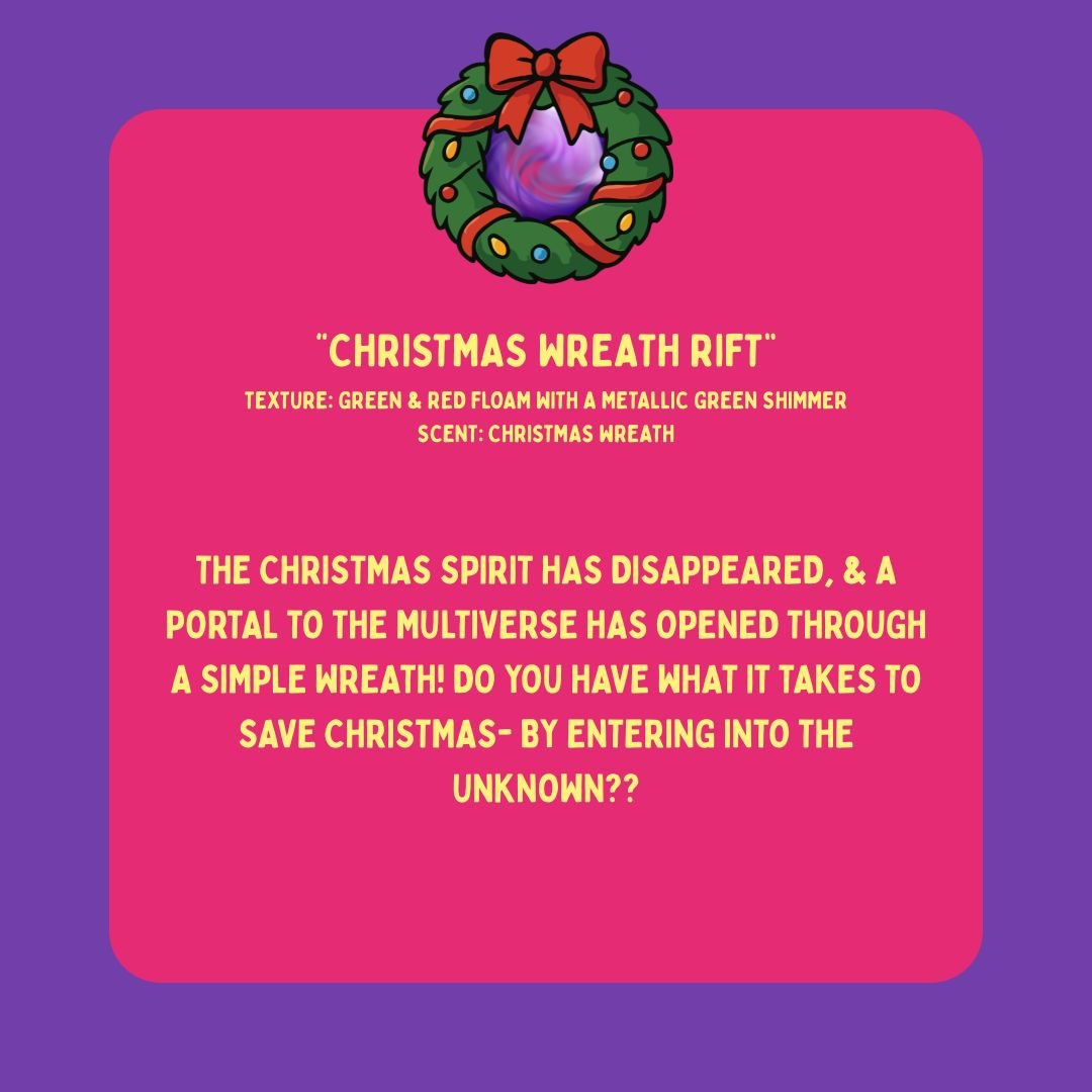 Christmas Wreath Rift Slime - Mythical Mushbunny Slimes