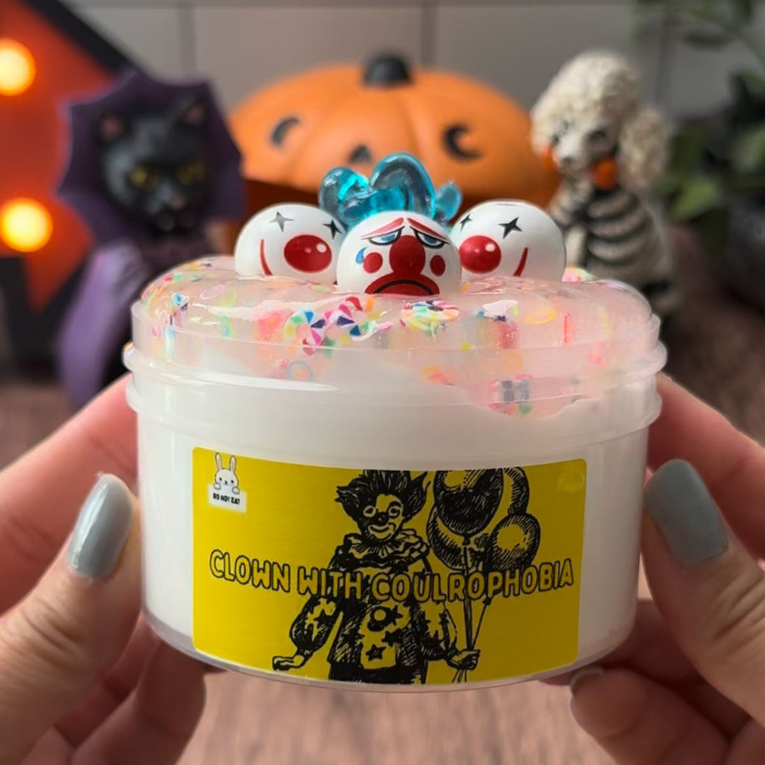 Clown with Coulrophobia | Two Part Slime Kit - Mythical Mushbunny Slimes
