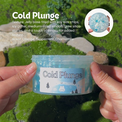 Cold Plunge | Glow In The Dark Crunchy Jelly Slime - Mythical Mushbunny Slimes