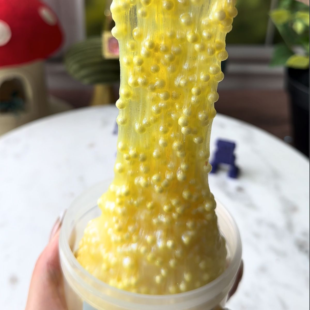 Current Kingdom of Lectric | Electric Yellow Floam Slime - Mythical Mushbunny Slimes