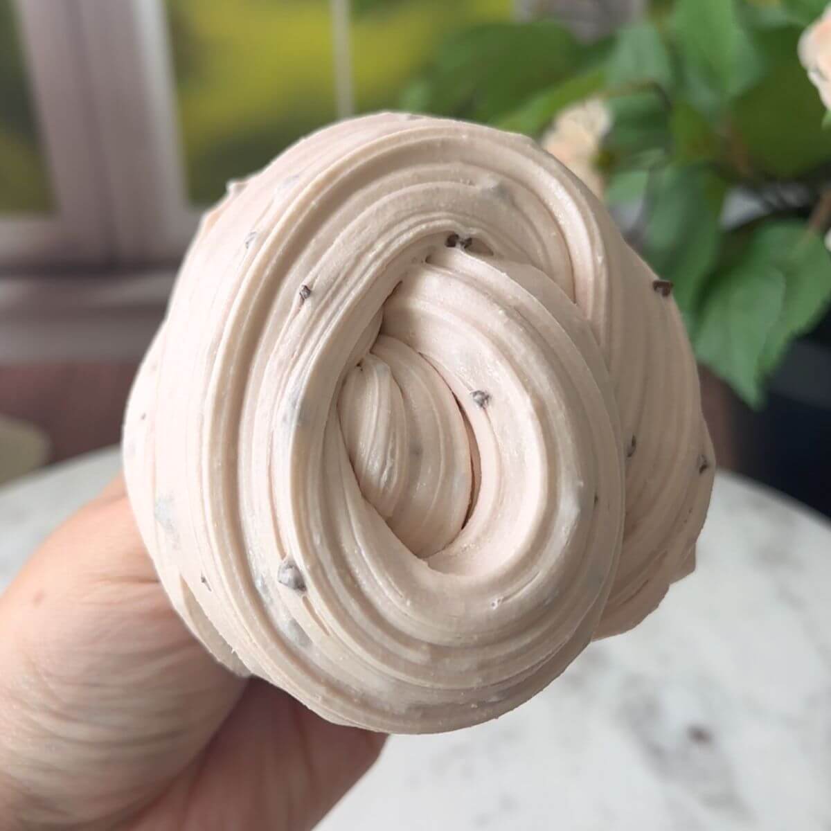 Dalgona Coffee Two Part Slime - Mythical Mushbunny Slimes
